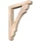 Ekena Millwork Olympic Arts and Crafts Smooth Bracket w/ Offset Brace, Douglas Fir, 5 1/2"W x 32"D x 40"H BKT0604X32X40OLY03SDF - alternate 1